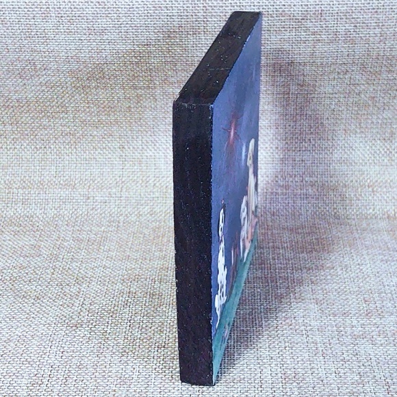 HANDCRAFTED TIERED TRAY DECOR/MINI WOOD SIGN/PATRIOTIC DOGS 4TH OF JULY - Picture 2 of 2